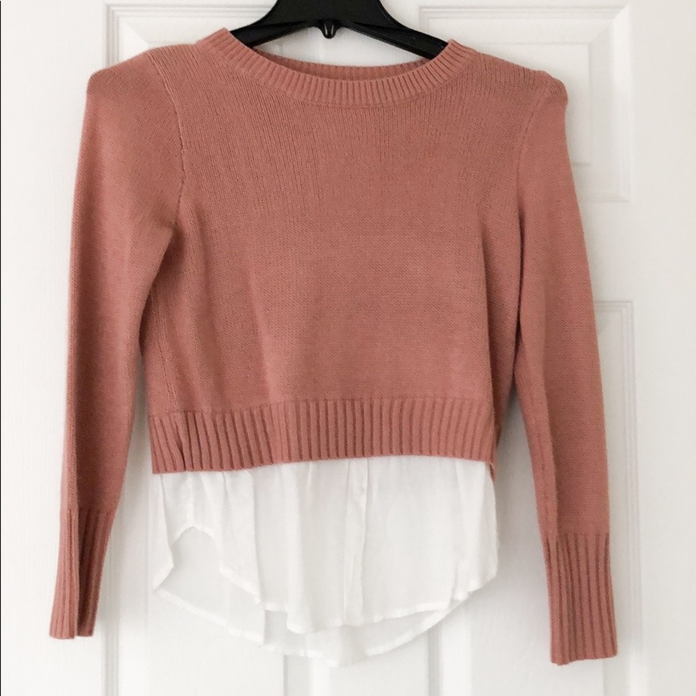 Dark blush sweater with tunic. Never worn.